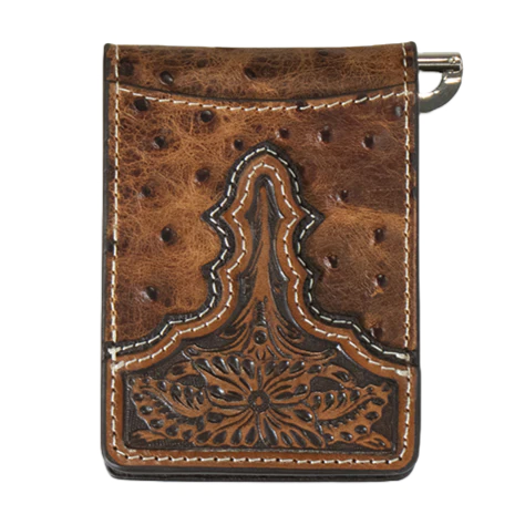 Ostrich Print Money Clip - Henderson's Western Store