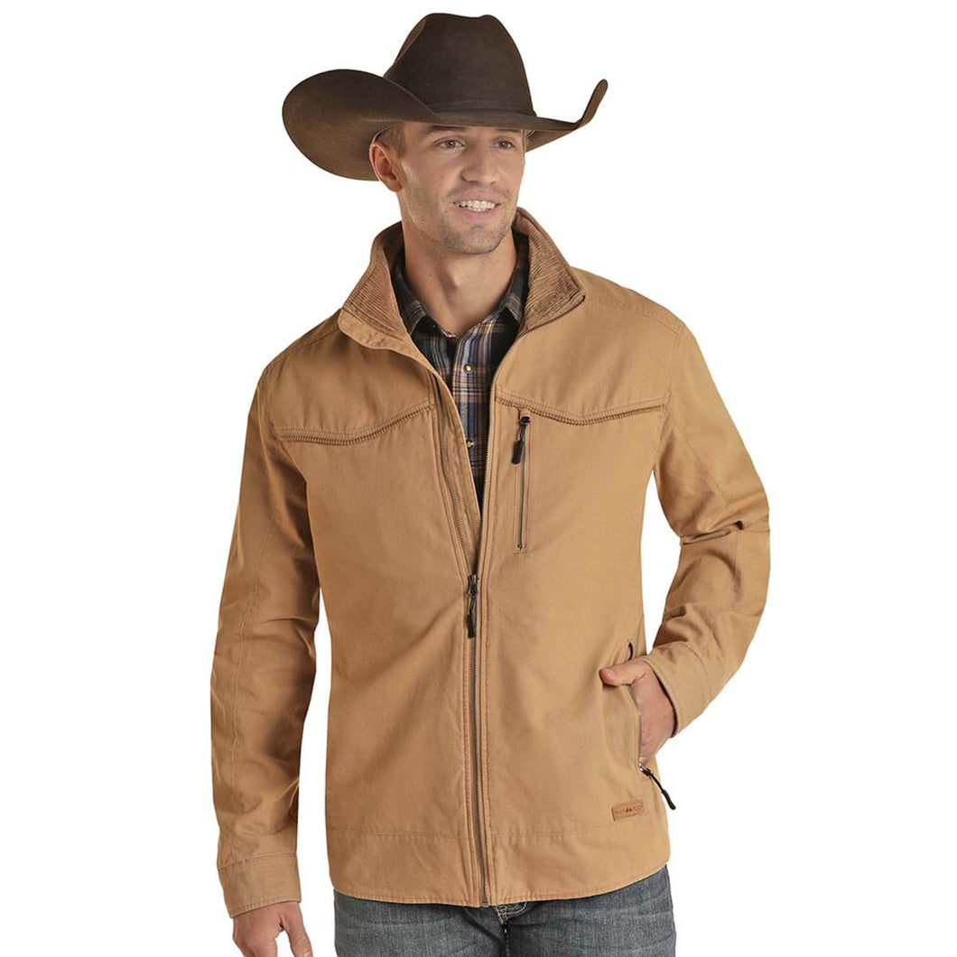 Cotton Canvas Jacket by Powder River ~ Tan - Henderson's Western Store