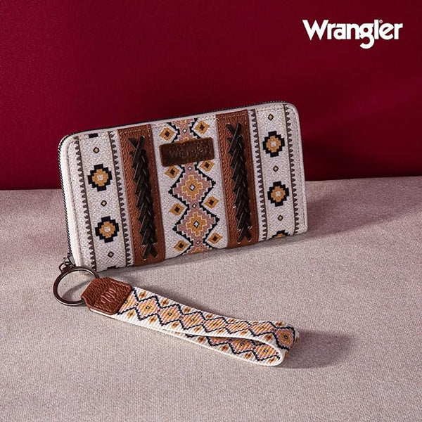 Wrangler Southwest Wallet ~ Cream