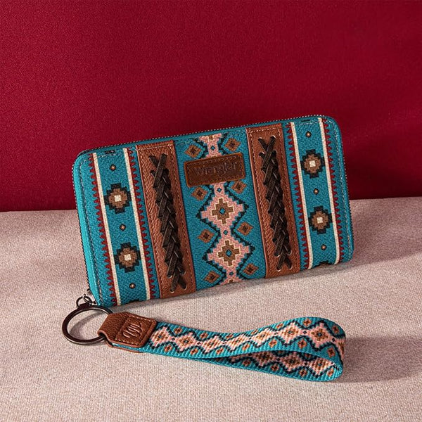 Wrangler Southwest Wallet ~ Turquoise