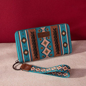 Load image into Gallery viewer, Wrangler Southwest Wallet ~ Turquoise