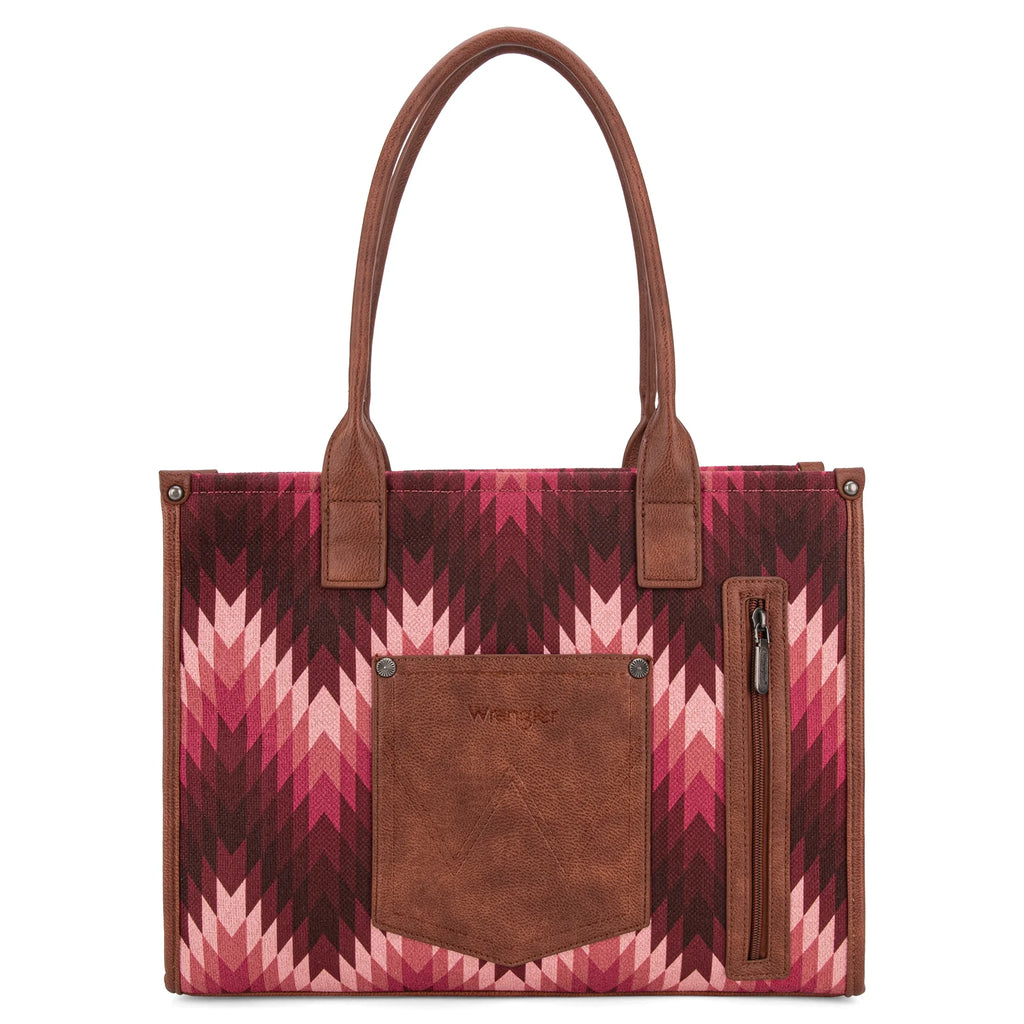 Wrangler Southwest Print Tote ~Pink