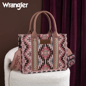 Load image into Gallery viewer, Wrangler Southwest Print Tote ~ Pink