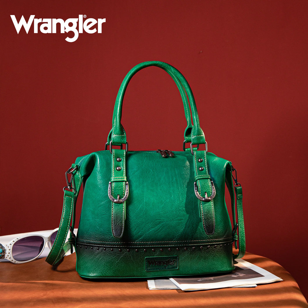 Wrangler Buckle Barrel Satchel