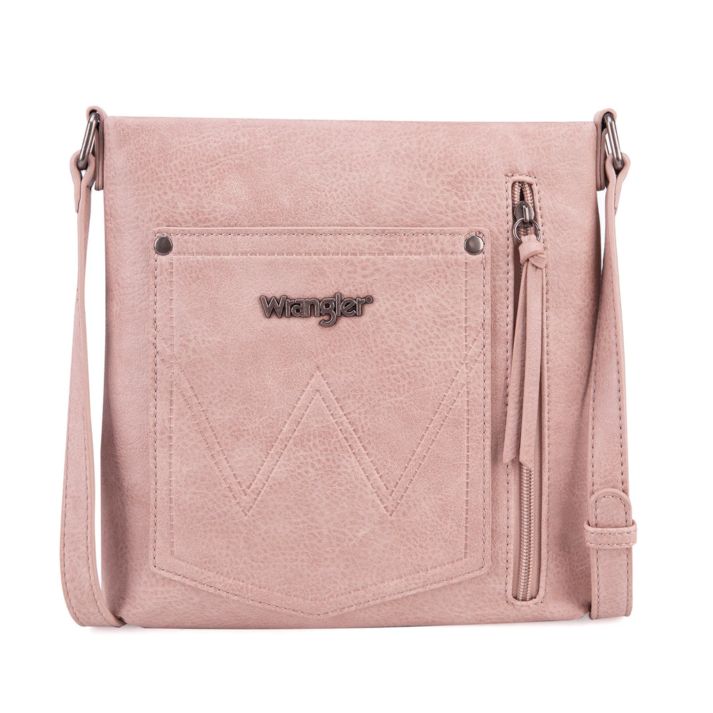 Wrangler Braided Concealed Carry Crossbody~Pink