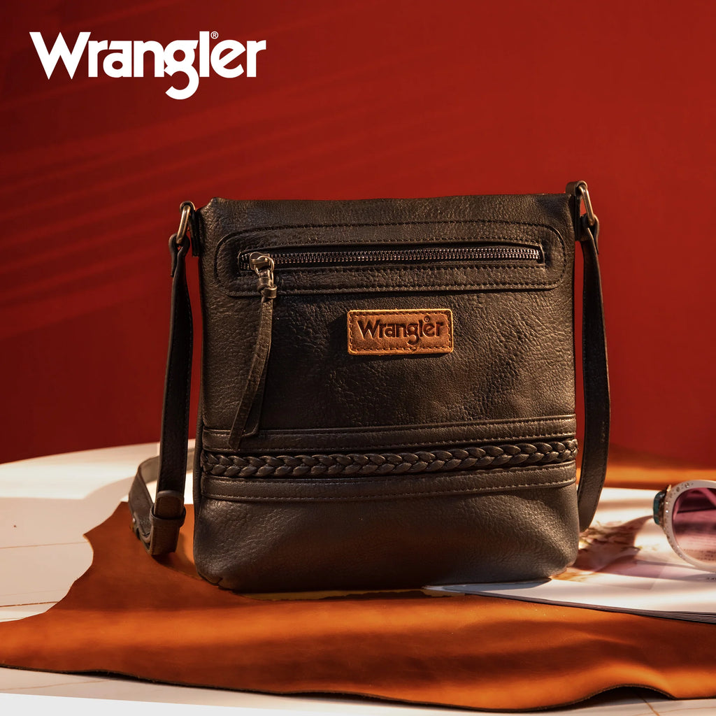 Wrangler Braided Concealed Carry Crossbody~Black