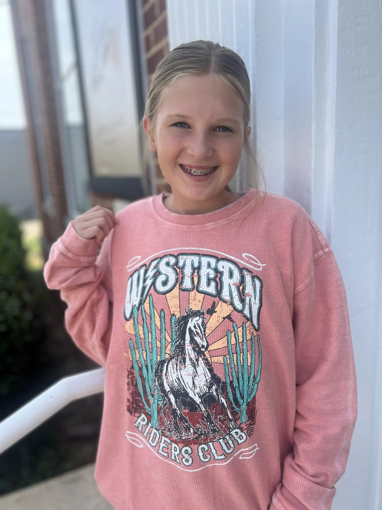 Western Riders Pullover By Rock & Roll