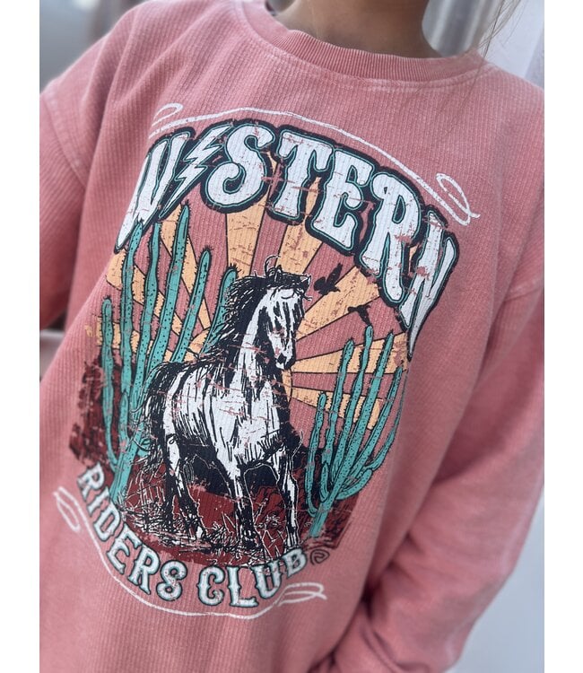 Western Riders Pullover By Rock & Roll