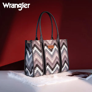 Load image into Gallery viewer, Wrangler Southwest Print Tote ~Black