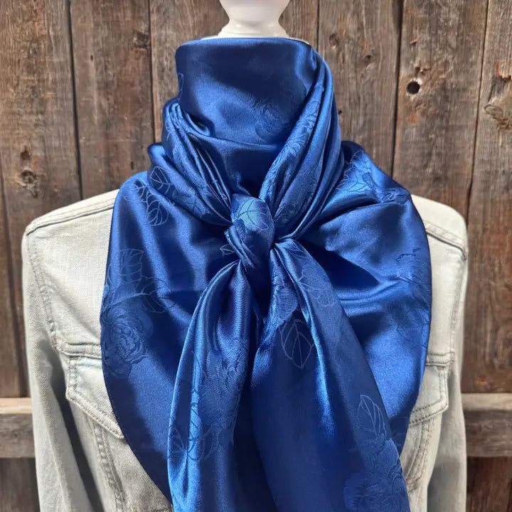 Rodeo Drive Wild Rags/Scarf ~ Cobalt Jacquard