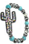 Western Stretch Bracelet ~ Cactus - Henderson's Western Store