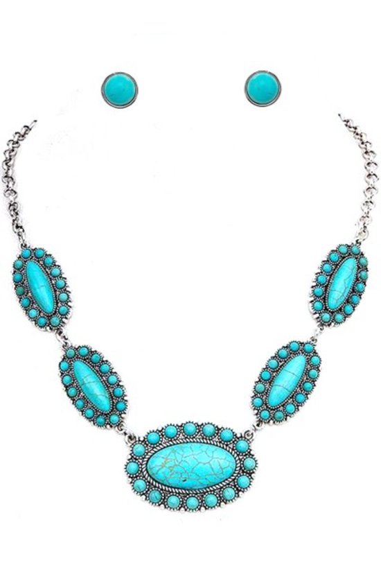 Turquoise Concho Pendant - Henderson's Western Store
