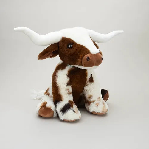 Large Texas Longhorn Brown Cream Highland Coo Cow - Henderson's Western Store