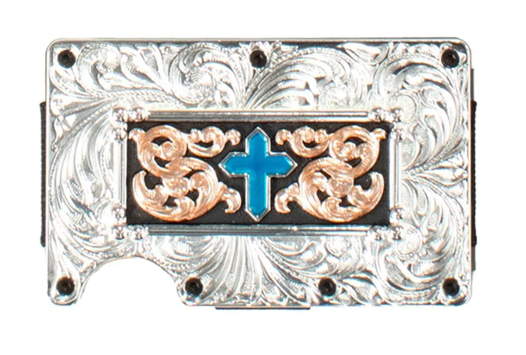 Utility Wallet ~ Turquoise Cross - Henderson's Western Store