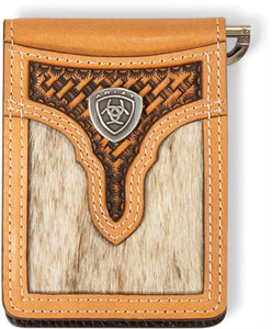 Load image into Gallery viewer, Ariat Calf Hair Wallet ~ Money Clip