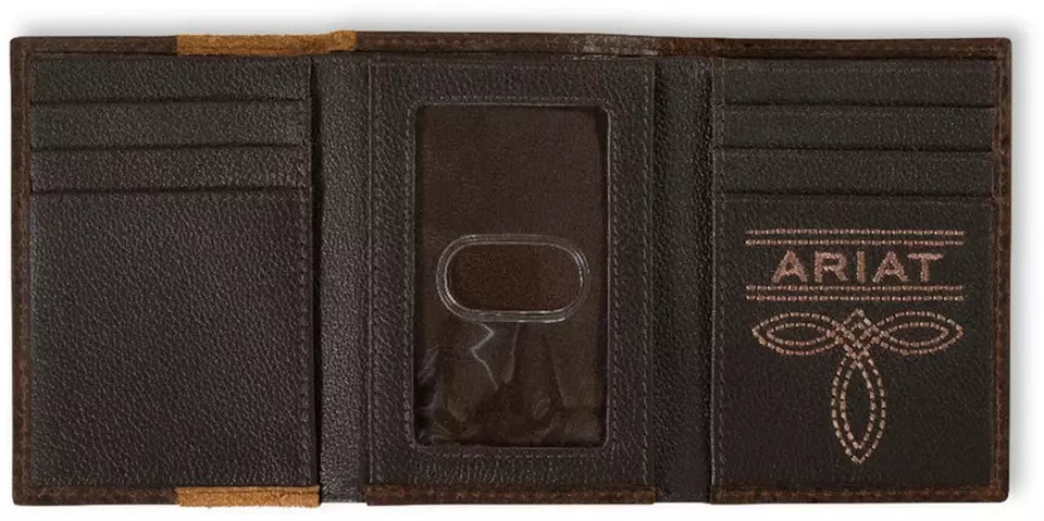 Ariat Roughout Wallet ~ Tri-Fold