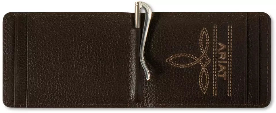 Ariat Calf Hair Overlay Wallet ~ Money Clip