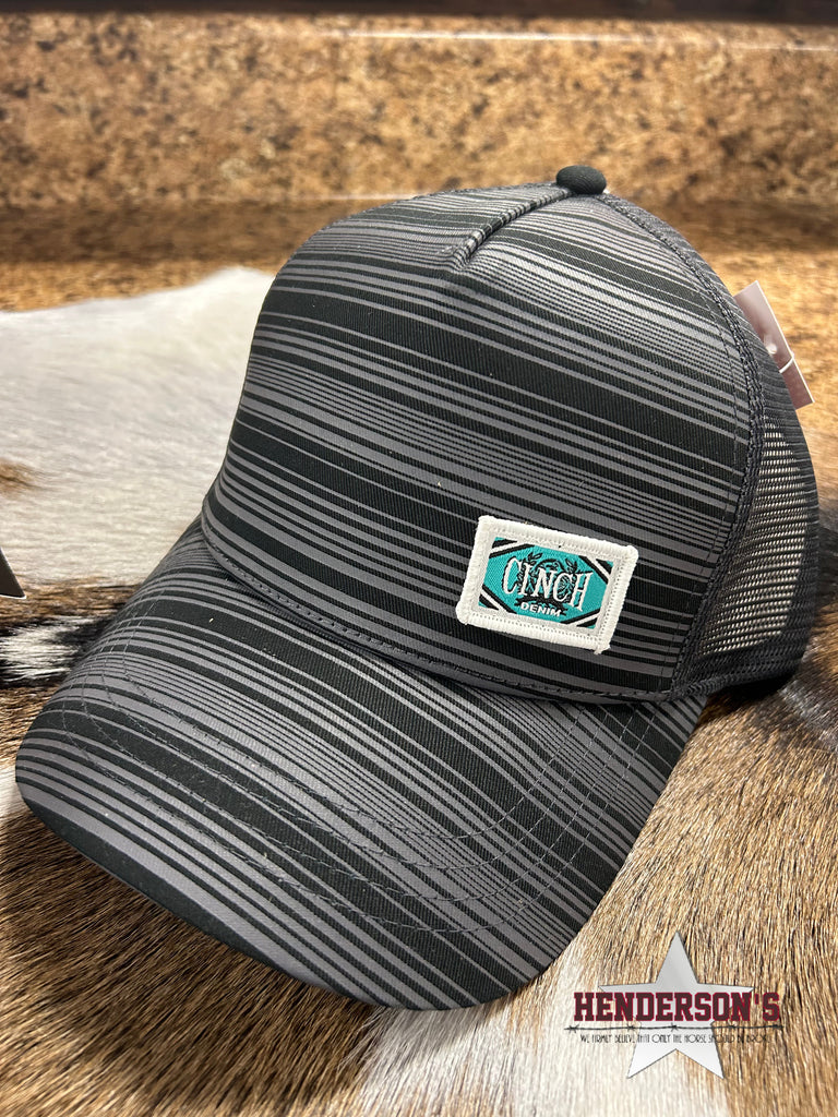 CINCH Women s Mid Profile Striped Mesh Trucker Hat