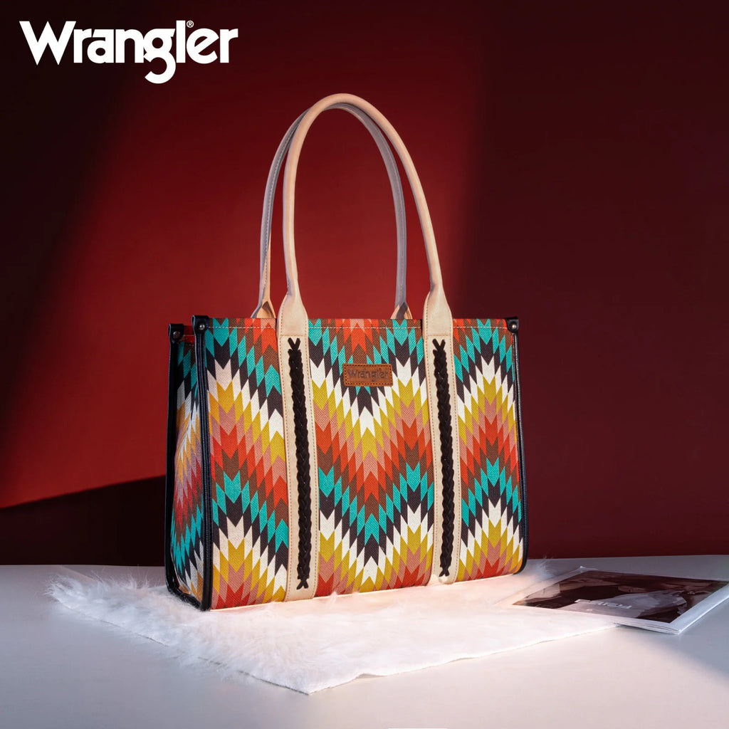 Wrangler Southwest Print Tote ~Sunset