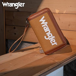 Load image into Gallery viewer, Wrangler Logo Wallet ~ Brown