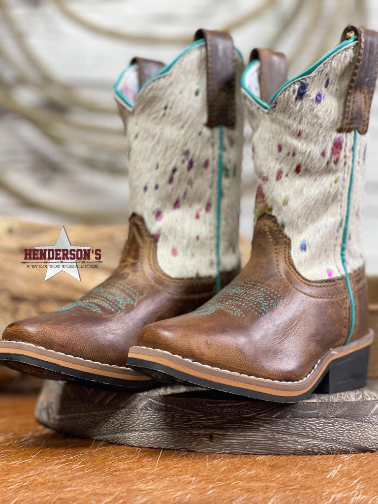 Rumi Rainbow Hair On Boots by Dan Post - Henderson's Western Store