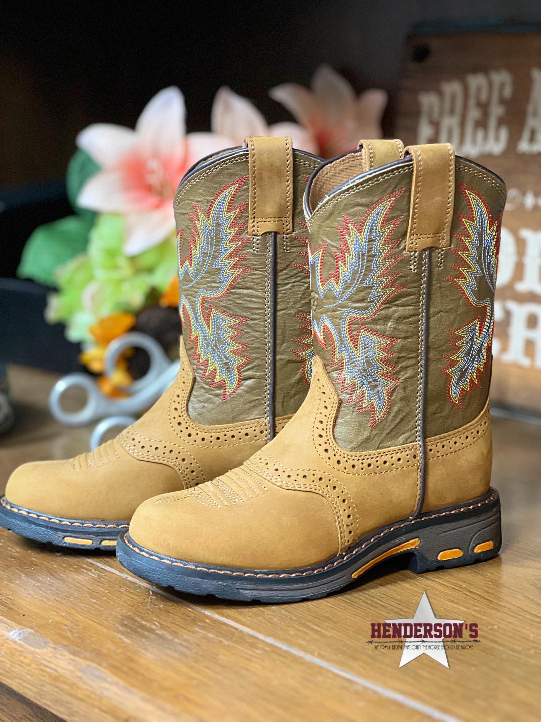 Ariat pull shop on boots