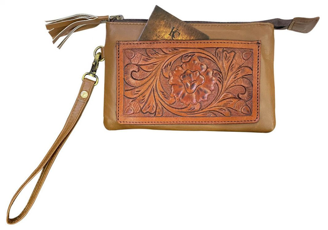 Genuine Leather Clutch Wristlet - Henderson's Western Store