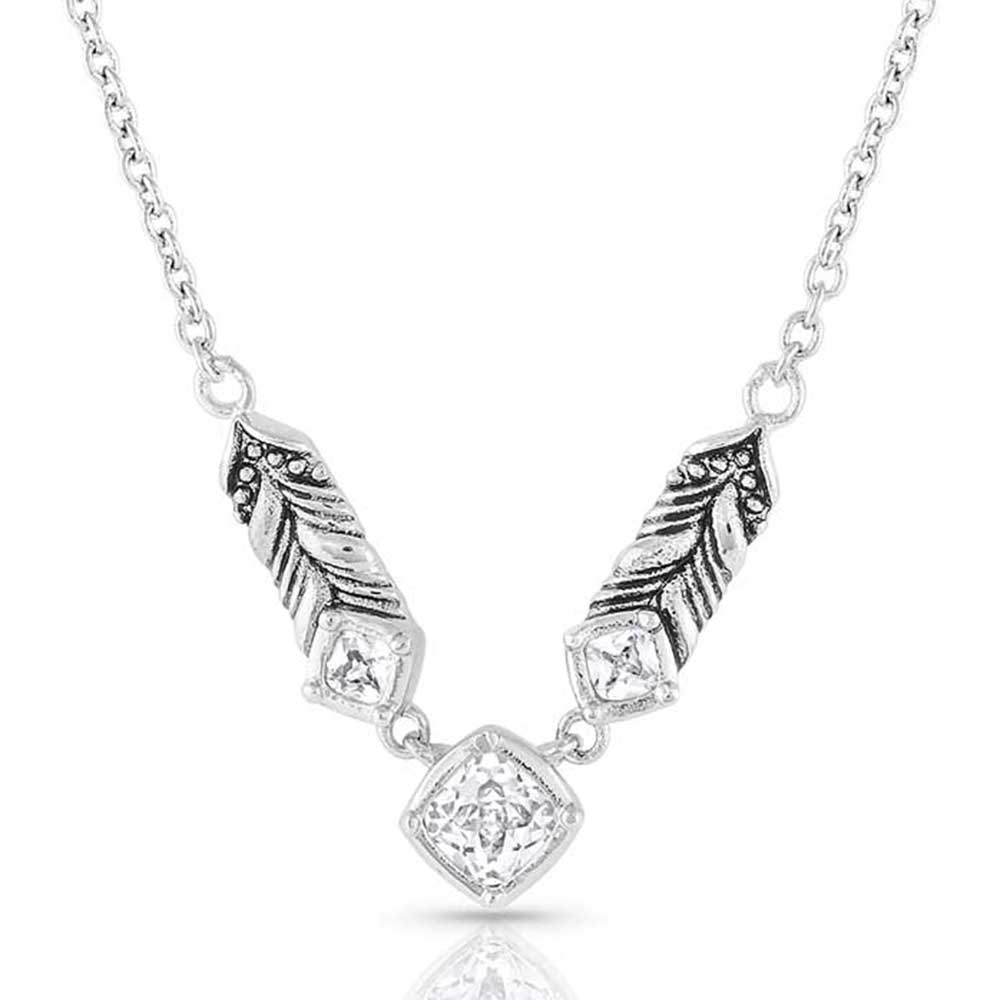 Sparkling Herringbone Crystal Necklace - Henderson's Western Store