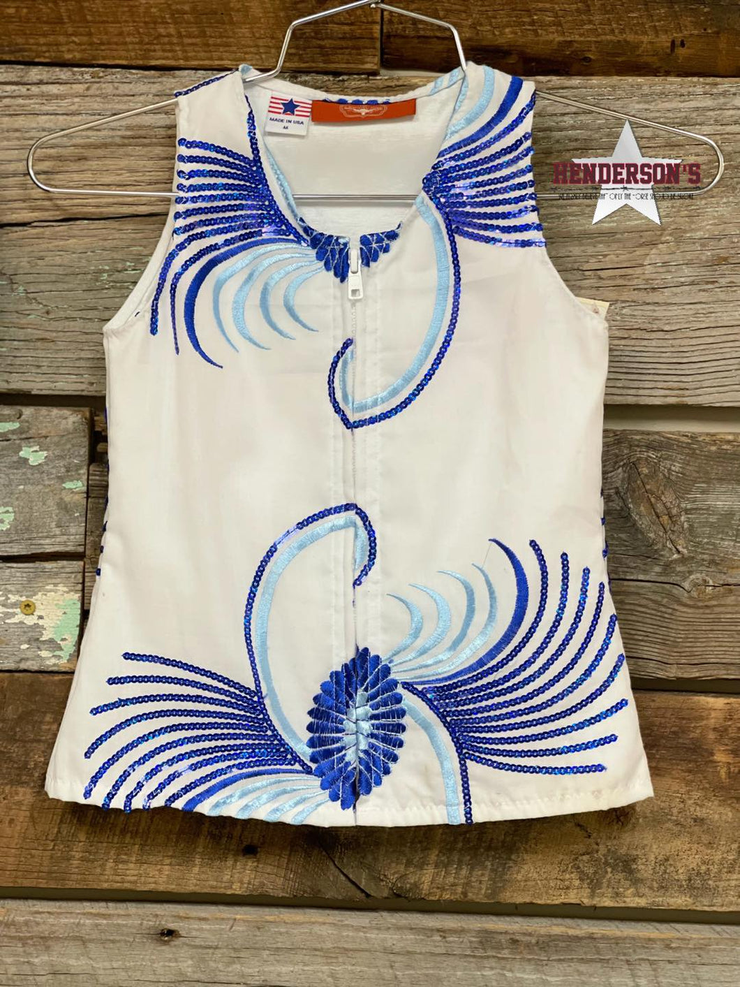 Kid's Blue Candy Vest - Henderson's Western Store