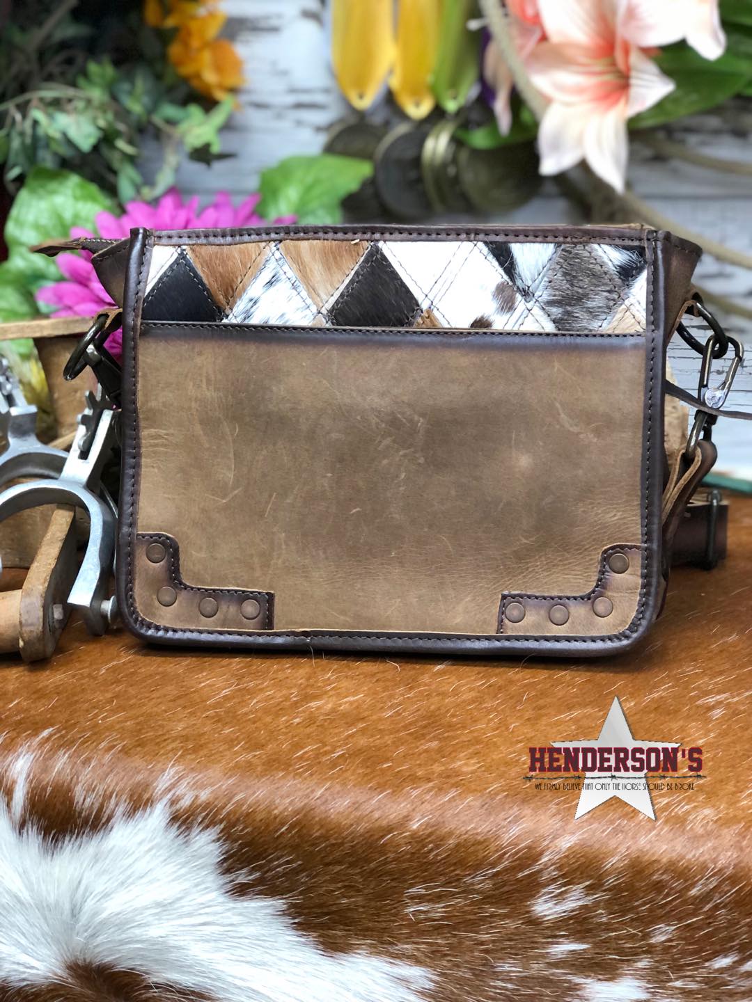 STS Diamond Cowhide Leather Wallet - Women's Bags in Cowhide