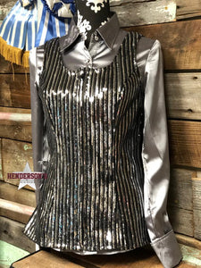 Load image into Gallery viewer, Silver Line Show Vest Vest Cowgirl Junk Co.   