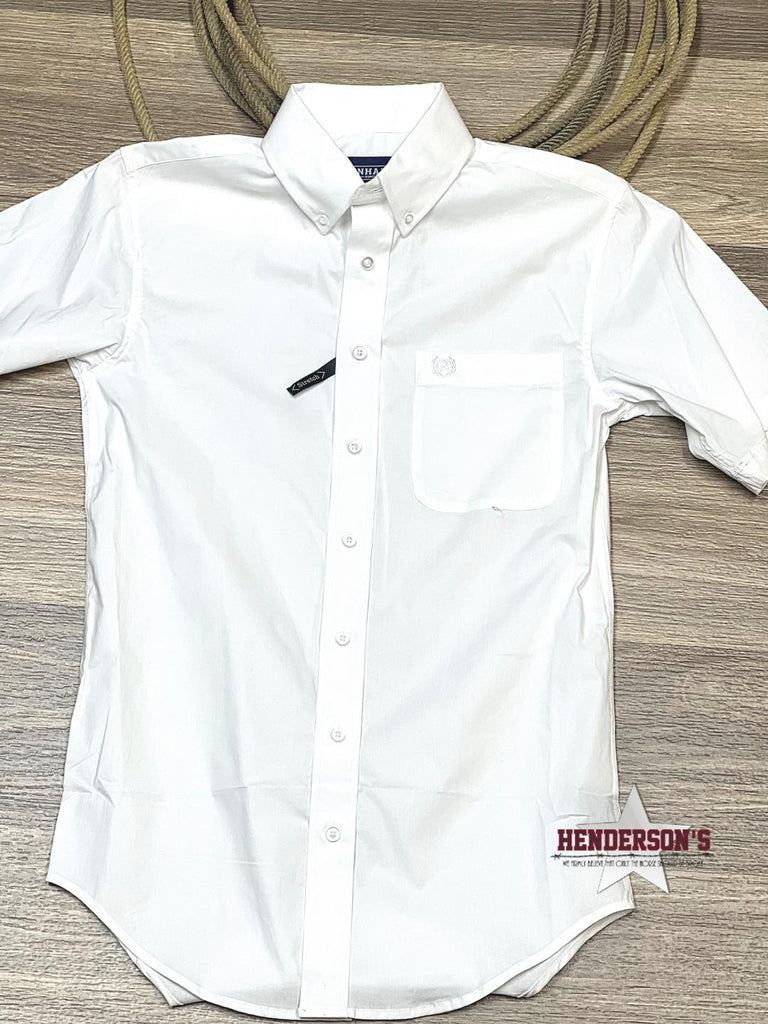 Men's White Button Down SS - Henderson's Western Store